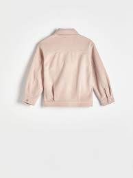 Pink jacket on a white background