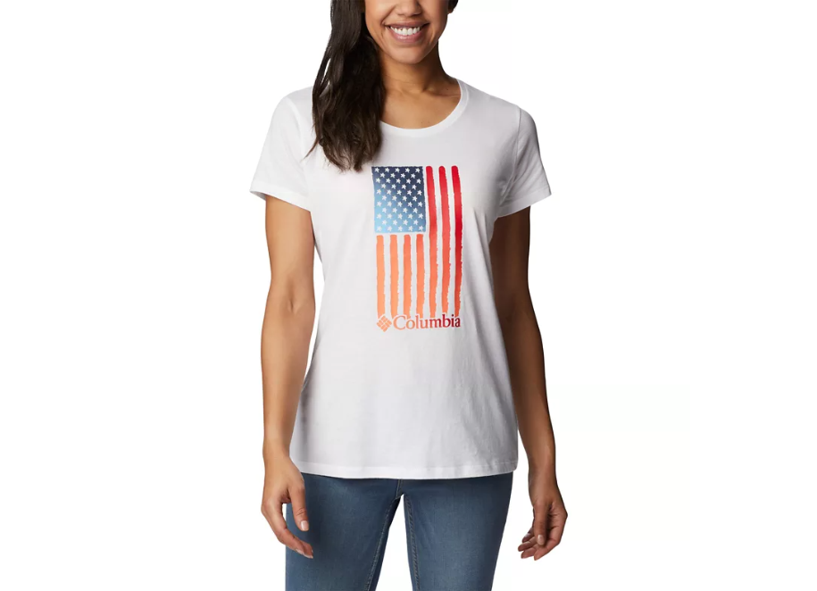 Columbia Women's White Plus Size Daisy Days Graphic Short-Sleeve T-Shirt | Columbia In Lebanon