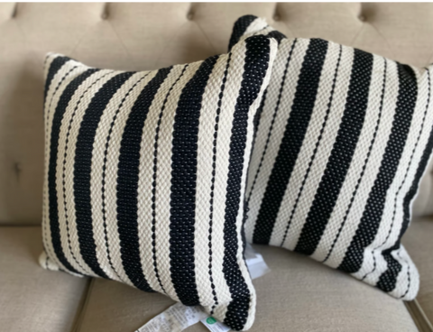 Brentwood Originals Modern Farmhouse White & Black Stripes Decorative Pillow 1 Piece | Brentwood In Lebanon