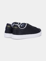 Trussardi Men's Black Danus Over Leather Mix Sneakers | Trussardi in Lebanon