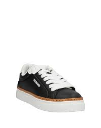 Trussardi Women's Black & White Deja Sneakers | Trussardi in Lebanon