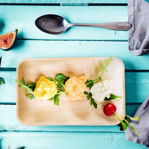 Kauf Dich Grun Palm Leaf Disposable Tableware Plates 25x15cm 6pcs | Kauf Dich Grun In Lebanon