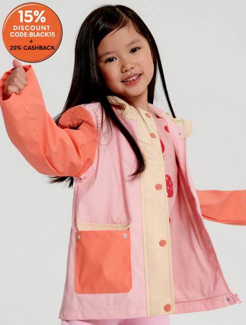 Sinsay Girl's Multicolor Waterproof Jacket |Sinsay In  Lebanon