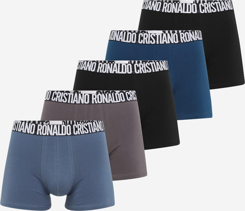 CR7 Men's Multi-Color Pack Of 4+1 Free Cotton Blend Trunk Boxers | CR7 In Lebanon