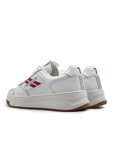 Trussardi Men's White Yury Low Sneakers |Trussardi In Lebanon