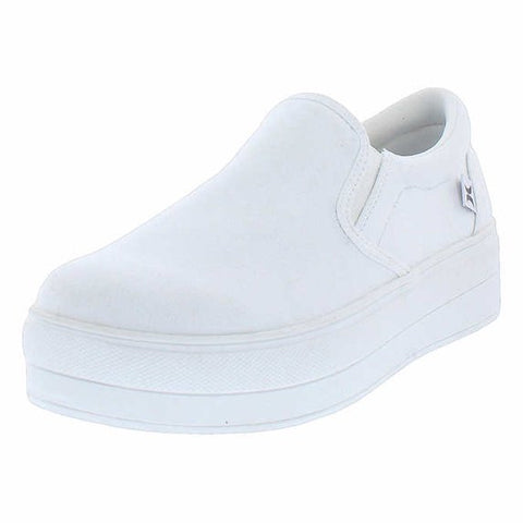 Hurley Women's White Bacona Canvas Slip On Sneakers | Hurley In Lebanon