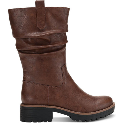 Sun + Stone Women's Brown Nelliee Lug Sole Slouch Boots | Sun + Stone In Lebanon