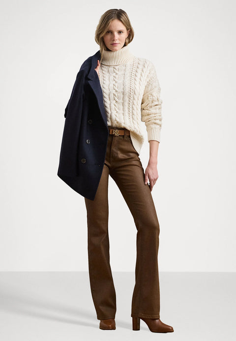 Lauren Ralph Lauren Women's Off White Cable-Knit Sweater | Lauren Ralph Lauren In Lebanon