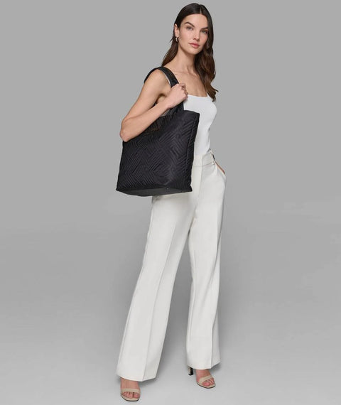 Karl Lagerfeld Paris Women's Black Voyage Large Nylon Tote | Karl Lagerfeld Paris In Lebanon