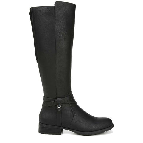 Xtrovert Womens Faux Leather Wide Calf Riding Boots
