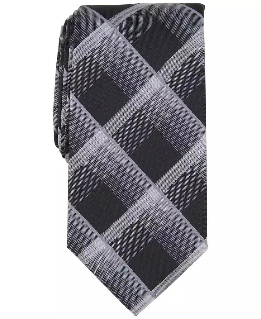 Perry Ellis Portfolio Men's Black Cormick Plaid Tie | Perry Ellis Portfolio In Lebanon