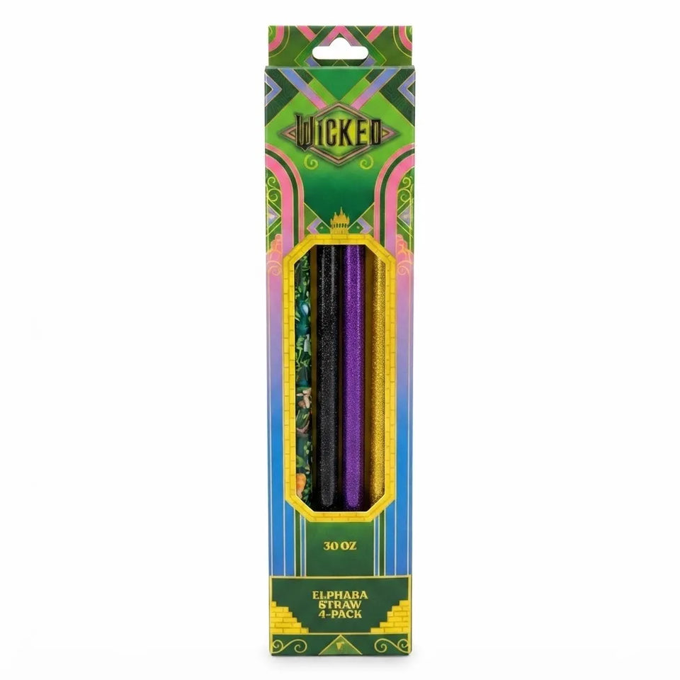 Wicked Stanley Multicolored 4-pack Elphaba Straws