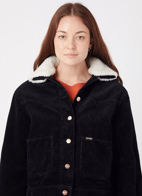Wrangler Women's Black Corduroy Western Ranch Jacket | Wrangler In Lebanon