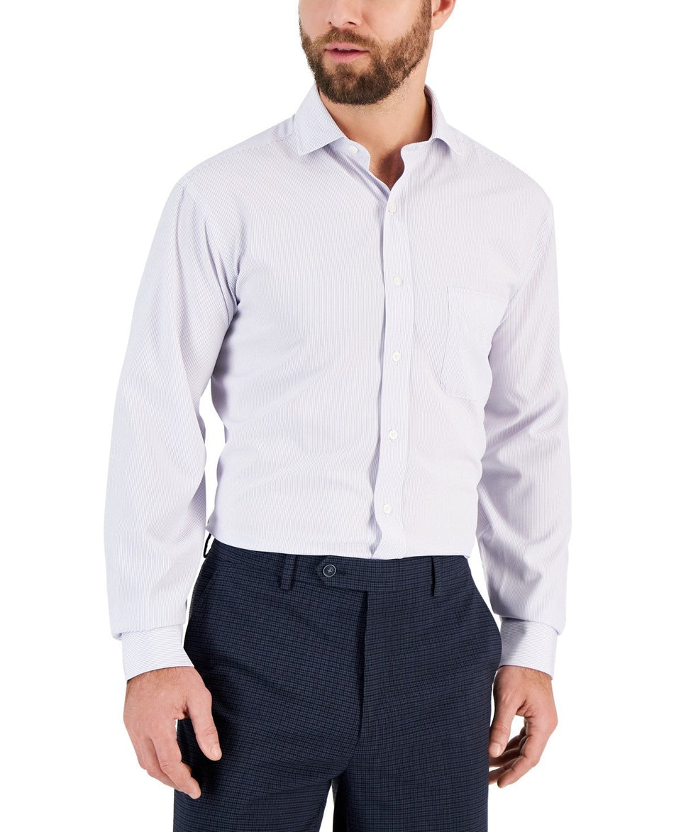 Club Room Men's Lavender Fine Stripe Dress Shirt | Club Room In Lebanon