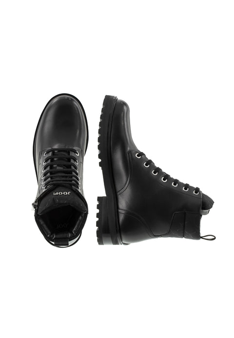 Joop Women's Black Tessuto Maria Leather Ankle Boots | Joop In Lebanon