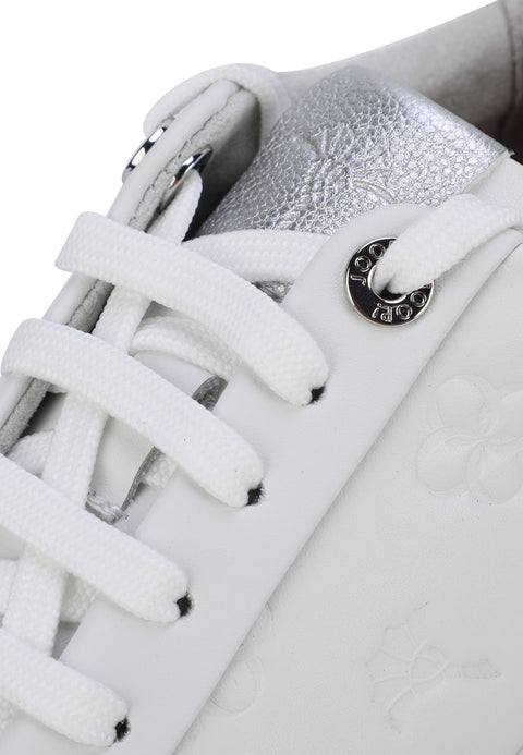 Joop Women's White & Silver Decoro Unico New Daphnel Sneakers | Joop In Lebanon