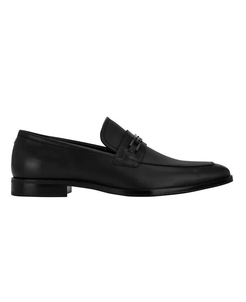 Guess Men's Black Hendo Square Toe Slip On Dress Loafers |Guess In Lebanon