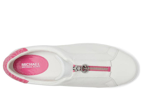Michael Kors Women's White Mismatched Keaton Zip Slip-On Sneaker | Michael Kors In Lebanon
