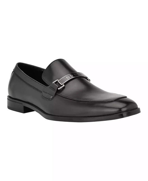 Guess Men's Black Hisoko Square Toe Slip On Dress Loafers |Guess In Lebanon