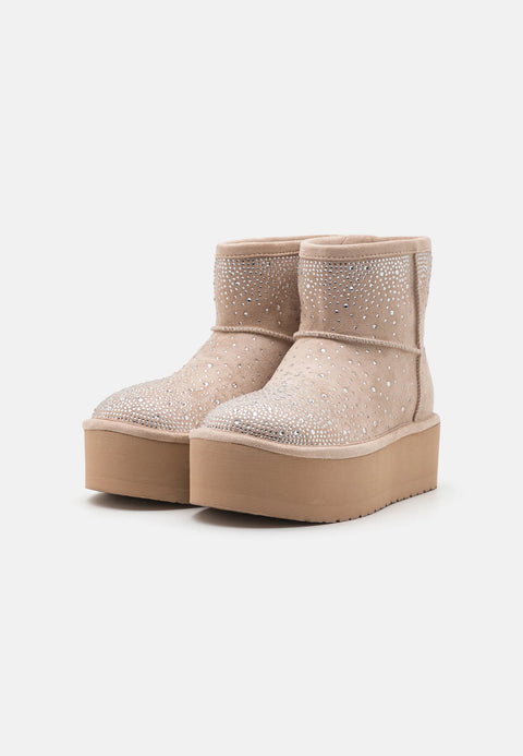 Steve Madden Women’s Tan Rhinestone Platform Mini Boots | Steve Madden in Lebanon