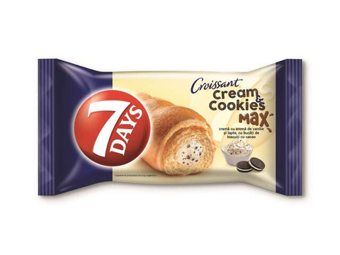 7 Days Cream Cookies Max Croissant with Vanilla & Milk Cream 92g | 7 Days In Lebanon
