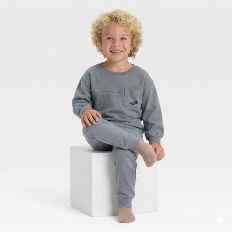 Cat & Jack Boy's Gray French Terry Sweatshirt | Cat & Jack In Lebanon
