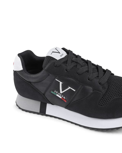 V Italia By Versace Men's Black SNK 003 Sneakers | V Italia In Lebanon