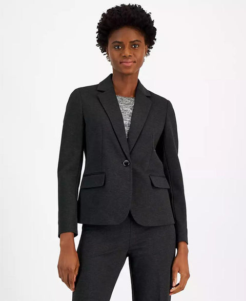 Anne Klein Women's  Grey One-Button Blazer Suit Jacket | Anne Klein in Lebanon