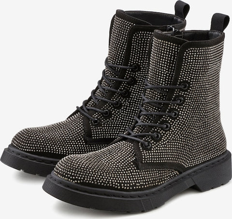 Lascana Women's Black&Silver Ankle Boots |Lascana in Lebanon