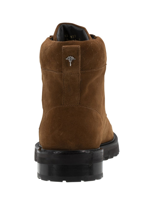 Joop Men's Camel Velluto Stampa Lace Up Ankle Boots | Joop In Lebanon