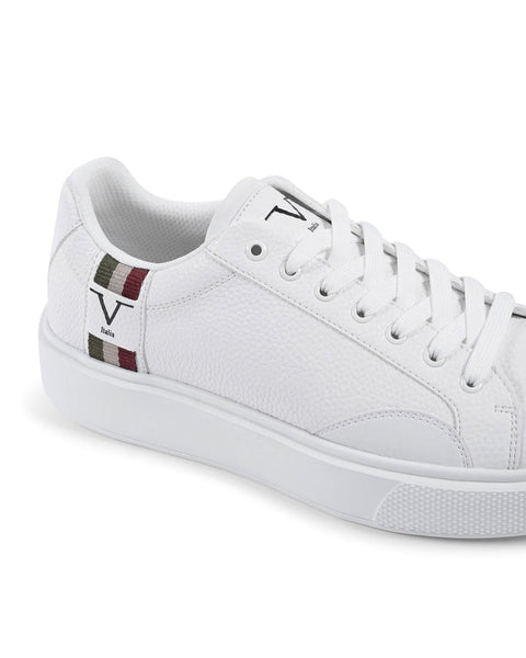 V Italia By Versace Men's White SNK 001 Sneakers | V Italia In Lebanon
