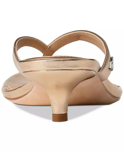 Lauren Ralph Lauren Women's Gold Francesa Thong Dress Sandals | Lauren Ralph Lauren In Lebanon