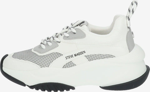 Steve Madden Women's White & Gray Belissimo Sneakers | Steve Madden In Lebanon