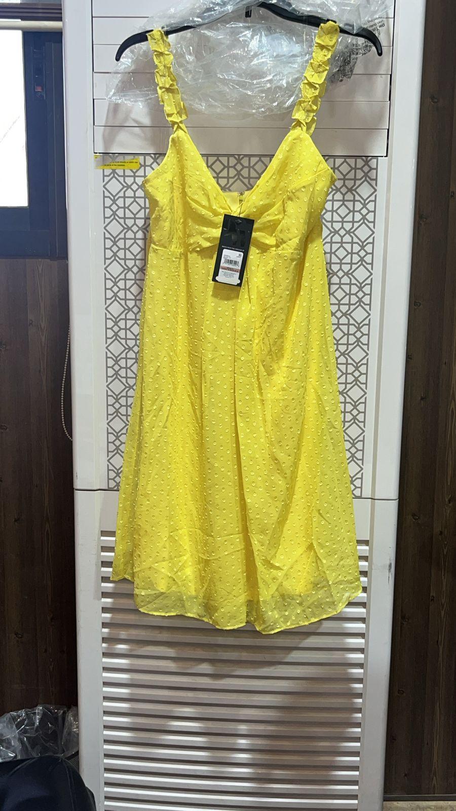 Nine West Women's Yellow Dress AMZ163