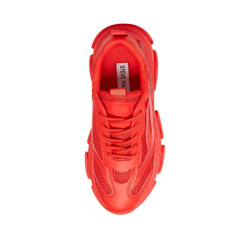 Steve Madden Women's Red Possession-E Sneakers | Steve Madden In Lebanon