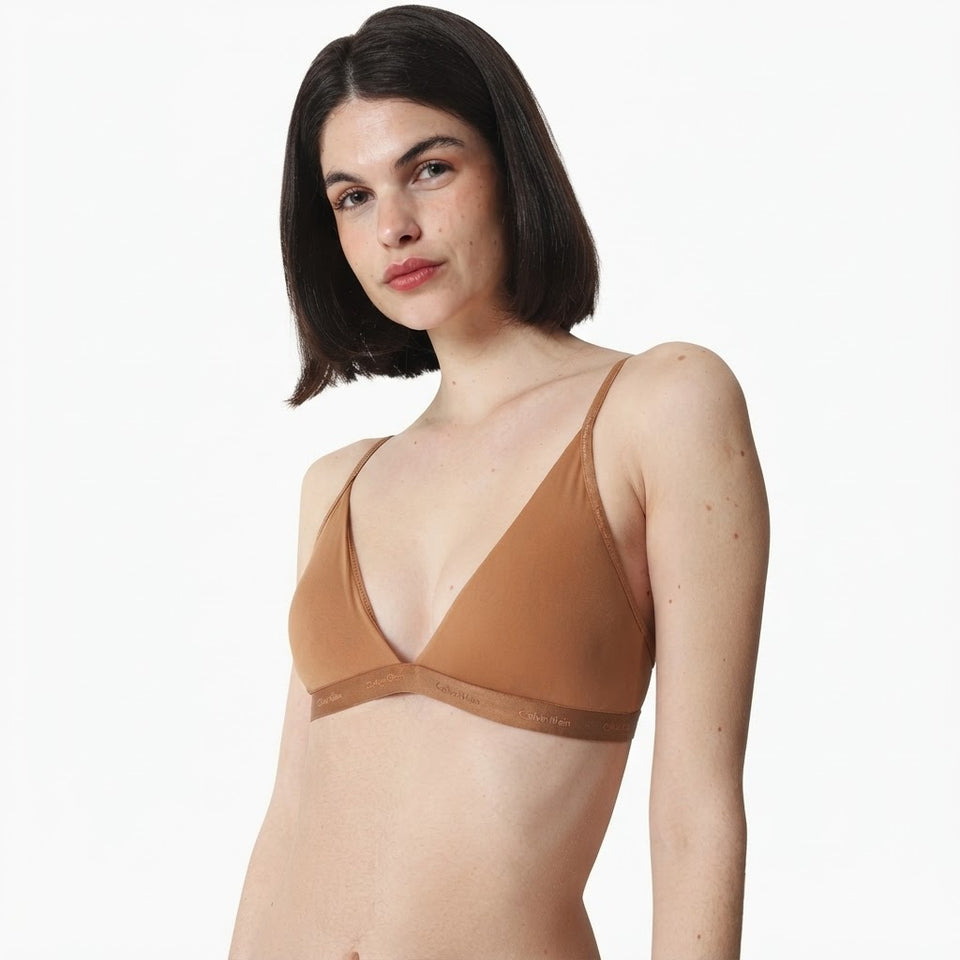 Calvin Klein Women's Camel Modern Cotton Triangle Unlined Bra