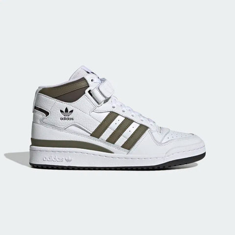 Adidas Men's White Forum Mid Sneaker | Adidas In Lebanon