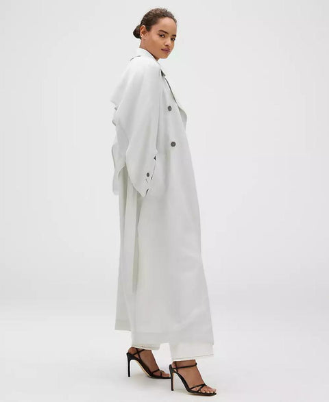 Calvin Klein Women's Off White Relaxed Double-Breasted Trench Coat | Calvin Klein In Lebanon