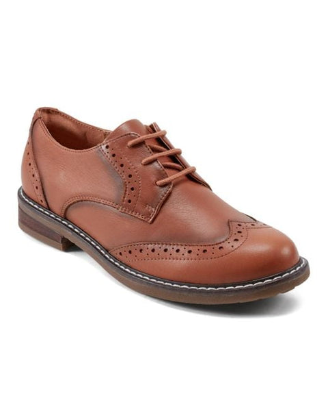 Easy Spirit Women's Cognac Jonah eFlex Lace-Up Wingtip Oxfords Casual Shoes | Easy Spirit In Lebanon
