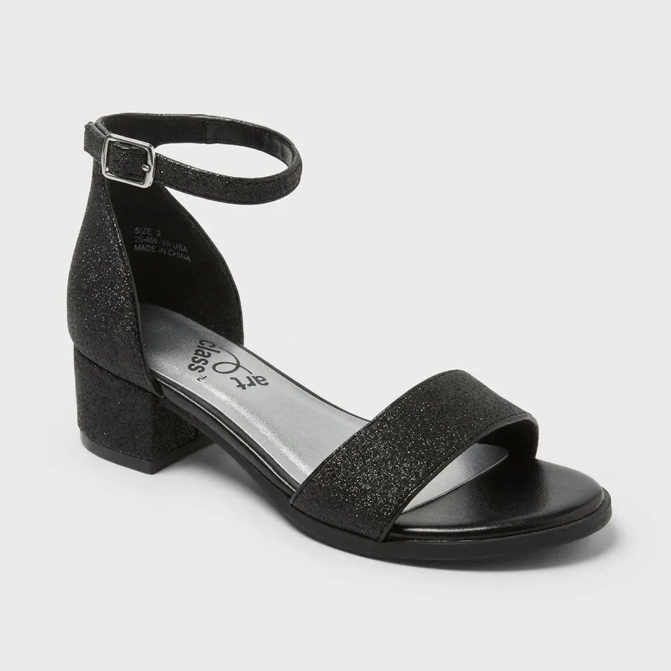 Art Class Girl's Black Heeled Sandal