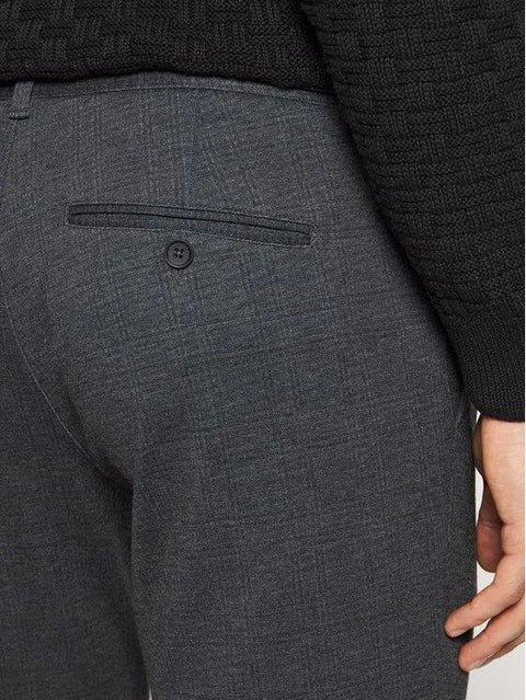 Only & Sons Men's Grey Navy Tapered Fit Pant | Only & Sons In Lebanon