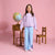Sinsay Girl's Light Blue Wide Leg with Adjustable Drawstrings Pants