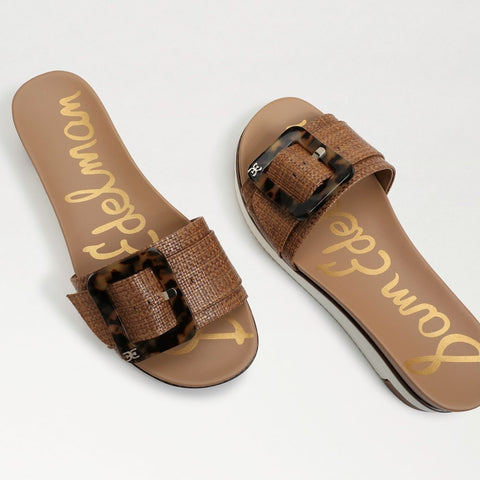 Sam Edelman Women's Brown Ariane Slide Slipper |Sam Edelman In Lebanon