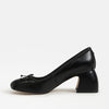 Circus NY by Sam Edelman Women's Black Della Lace-Up Block-Heel Ballet Pumps | Circus NY by Sam Edelman In Lebanon