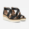 Soul Naturalizer Women's Black Adore Cross-Strap Wedge Sandals | SOUL Naturalizer in Lebanon