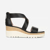 Soul Naturalizer Women's Black Adore Cross-Strap Wedge Sandals | SOUL Naturalizer in Lebanon