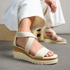 Soul Naturalizer Women's Off White Goodtimes Wedge Heeled Sandals | Soul Naturalizer In Lebanon