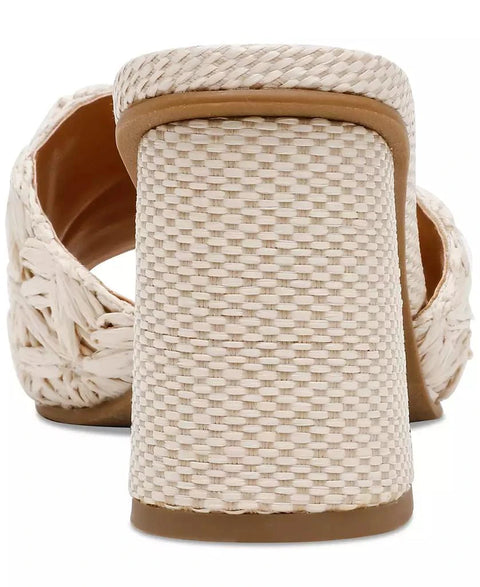 Dolce Vita Women's Beige Honey Raffia Block-Heel Dress Sandals | Dolce Vita In Lebanon