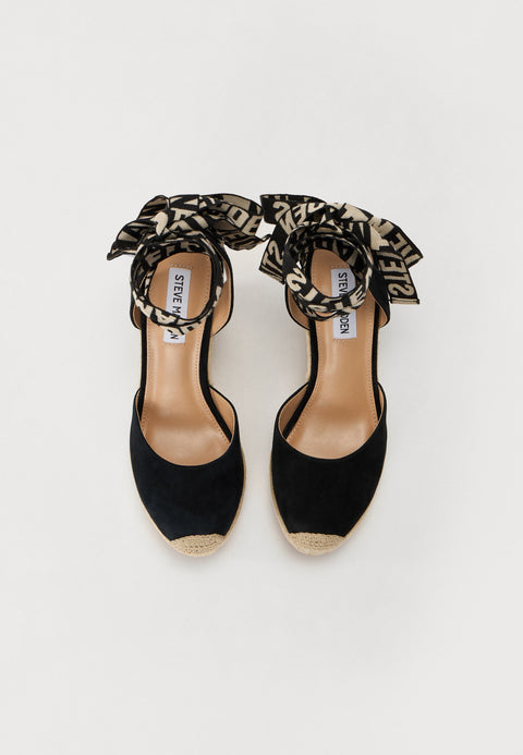 Steve Madden Women's Black Suede Dafina-SM Sandals | Steve Madden In Lebanon