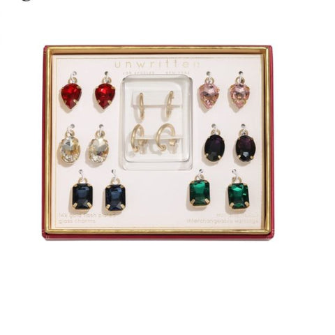 Unwritten Women's Multicolor Mix and Match Hoop Earring Set|Unwritten in Lebanon
